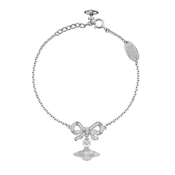 Vòng Đeo Tay Nữ Viviene Westwood Hình Quả Cầu Màu Bạc