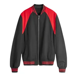 Áo Khoác Hai Mặt Alexander McQueen Reversible Harness Bomber In Black 792076 QUAAG 1000 Màu Đen Size 46