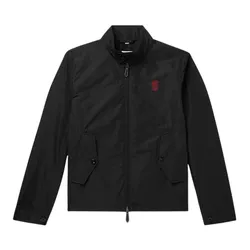 Áo Khoác Nam Burberry In Black Harrington Jacket With TB Logo 8014366 Màu Đen Size 44