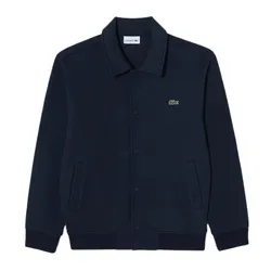Áo Khoác Nam Lacoste Men's Ribbed Jogger Sweat Jacket SH080E - 166 Màu Xanh Navy Size 5