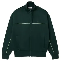 Áo Khoác Nam Lacoste Satin Effect Zipped Fleece Sweatshirt SH5684 -YZP Màu Xanh Lá Size 4
