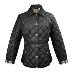Áo Khoác Nữ Burberry Cowthorne Original Check Quilted Jacket Black 81114591 Màu Đen Size XS