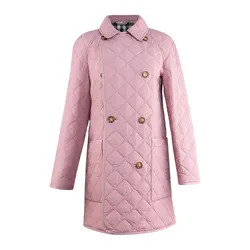 Áo Khoác Nữ Burberry Tything Quilted Padded Coat In Antique Rose 81115441 Màu Hồng Size S