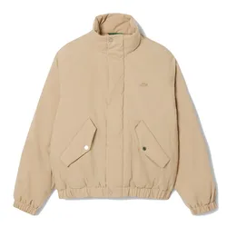 Áo Khoác Phao Nam Lacoste Men's Water-Repellent Puffer Jacket Beige BH5142 - 02S Màu Be Size 52