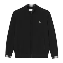 Áo Len Nam Lacoste High-neck Zip-up Sweater AH921E - 031 Màu Đen Size 4