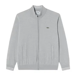 Áo Len Nam Lacoste High-neck Zip-up Sweater AH921E - CCA Màu Xám Size 3