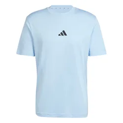 Áo Phông Nam Adidas Essentials Single Jersey TShirt With Small Logo JF1101 Màu Xanh Nhạt Size XS