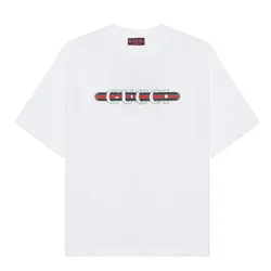 Áo Phông Nam Gucci Printed Cotton Jersey T-Shirt 784361 XJGKB 9074 Màu Trắng Size S