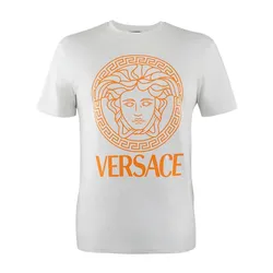 Áo Phông Nam Versace With Logo Medusa Printed In White 1011861 1A16047 Tshirt Màu Trắng Size M