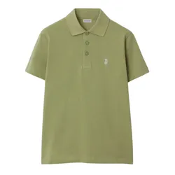 Áo Polo Nam Burberry Light Green Cotton With Logo Embroidered At Chest 81051401 Màu Xanh Lá Size S