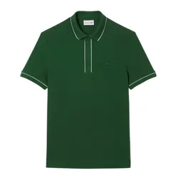 Áo Polo Nam Lacoste Men's Regular Fit Paris Stretch Piqué PH8184_132 Màu Xanh Lá Size 3