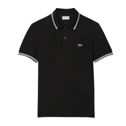 Áo Polo Nam Lacoste Regular Fit Trim Accent L.12.12 PH9875 031 Màu Đen Size 3