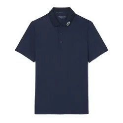 Áo Polo Nam Lacoste Regular Fit UV Protect Golf DH2341_166 Màu Xanh Navy Size 5