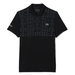 Áo Polo Nam Lacoste Tennis x Novak Djokovic DH4777_031 Màu Đen Size 3