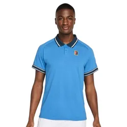 Áo Polo Nam Nike Men's Tennis Polo Court Heritage FQ2101-402 Màu Xanh Blue Size S