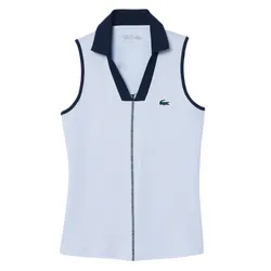Áo Polo Tennis Lacoste Women's Slim Fit Ultra Dry Sleeveless PF7437-51-X1J Màu Xanh Nhạt Size 40