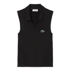 Áo Polo Thể Thao Nữ Lacoste Women's Sleeveless Stretch Knit Tennis PF0614 - C31 Màu Đen Size 38