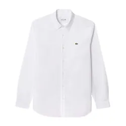 Áo Sơ Mi Dài Tay Nam Lacoste Men's Slim Fit Stretch Poplin Shirt CH5620 001 Màu Trắng Size 39