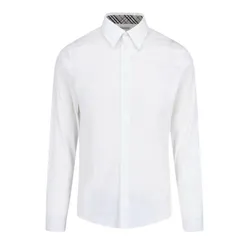 Áo Sơ Mi Nam Burberry EKD Classic Checked In White 81039381 Màu Trắng Size M