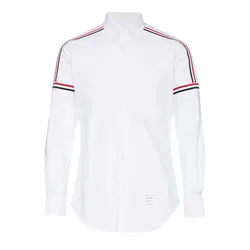 Áo Sơ Mi Nam Thom Browne In White Oxford Elastic Long Sleeve MWL270A F0313 100 Màu Trắng Size 2