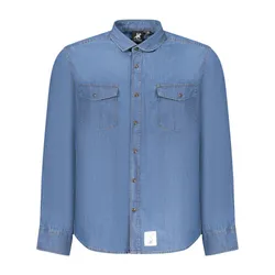 Áo Sơ Mi Nam U.S. Grand Polo AU02835POSTER_BLA2001 Màu Xanh Jean Size S