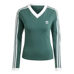 Áo Thun Dài Tay Nữ Adidas Long Sleeve V-Neck Dress IY7249 Màu Xanh Lá Size S