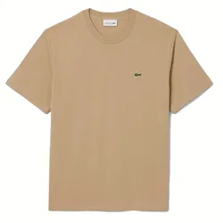 Áo Thun Nam Lacoste Men's Cotton TShirt Beige TH7318 02S Màu Be Size 3