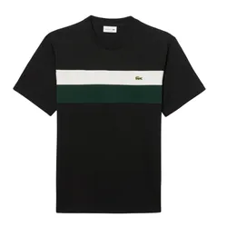 Áo Thun Nam Lacoste Men's Jersey Colorblock T-Shirt TH5890 6XH Màu Đen Size 3