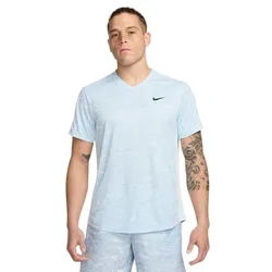 Áo Thun Nam Nike Court Victory Men's Dri-FIT Tennis Top FD5392-474 Màu Xanh Nhạt Size L