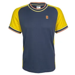 Áo Thun Nam Nike Men's Court Heritage SS Top FN0318-437 Màu Xanh Vàng Size S