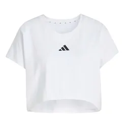 Áo Thun Nữ Adidas Power Workout 3-Striped Cropped Boxy T-Shirt KE8050 Màu Trắng Size S