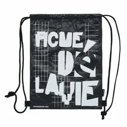 Balo Acmé De La Vie Gift Tyvek Gym Sack Màu Đen Họa Tiết