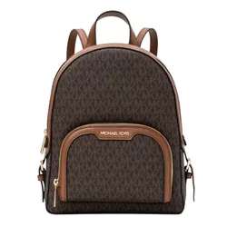 Balo Nữ Michael Kors MK Jaycee Medium Pebbled Leather Màu Nâu