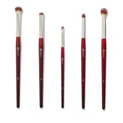 Bộ Cọ Trang Điểm BK Beauty Glam Eye Bundle Màu Đỏ 5 Cây Màu Đỏ