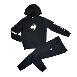 Bộ Quần Áo Nỉ Nam Le Coq Sportif Màu Đen Size S (Form Á)