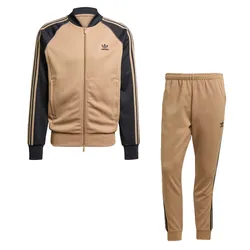Bộ Thể Thao Nam Adidas Adicolor Classics SST Track Pants JY1292 + JY1287 Màu Đen Be Size S