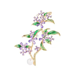 Cài Áo Nữ Meri Violet Osmanthus BR968 Màu Tím