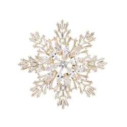 Cài Áo Nữ Meri Winter Snowflake BR959 Màu Trắng