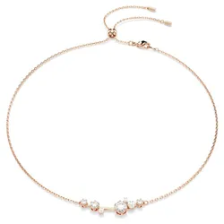 Dây Chuyền Nữ Swarovski Crystal Pearl, Round Cuts, White, Rose Gold-tone Plated 5729504 Màu Vàng Hồng