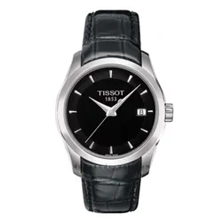 Đồng Hồ Nữ Tissot Couturier T035.210.16.051.00 Màu Đen - Thời Trang Sang Trọng, Chống Nước 10ATM, Dây Da Cao Cấp, Phong Cách Hiện Đại