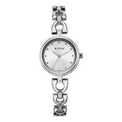 Đồng Hồ Nữ Titan Silver Dial Metal Strap Analog Watch For Women 2601SM01 Màu Bạc