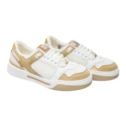 Giày Sneaker Nam Dolce & Gabbana New Roma Low-top In White&Beige CS2241 AR755 89690 Màu Be Trắng Size 40