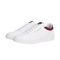 Giày Sneaker Nam Tommy Hilfiger Cleat Basketball Trainers With Leather FM05629 - 971 Màu Trắng Size 7.5