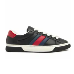 Giày Sneakers Nam Gucci Hyper Ace Leather 791394 Màu Đen Size 6