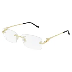 Gọng Kính Nữ Cartier CT0281O 003 Màu Vàng Đen