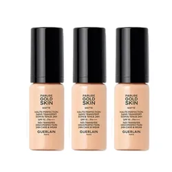 Combo 3 Lọ Mini Kem Nền Guerlain Parure Gold Skin Matte Fond De Teint Foundation SPF 15 PA+++ Tone 0N Neutral (3x5ml)