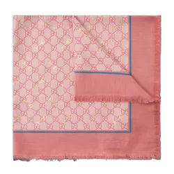 Khăn Choàng Gucci&nbsp;Shaw Gucci Shawl With GG Màu Hồng