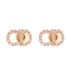 Khuyên Tai Nữ Dior Clair D Lune Stud Earrings E4419WOMCY_D12P Màu Vàng Hồng