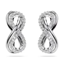 Khuyên Tai Nữ Swarovski Hyperbola Stud Earrings 5687269 Màu Bạc