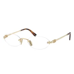 Kính Mắt Cận Miu Miu MU 53WV ZVN1O1 51-20 Eyeglasses Pale Gold Màu Vàng/ Havana Size 51